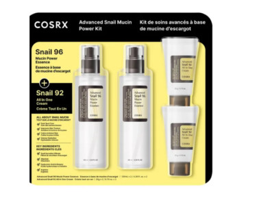 COSRX Advanced Snail Mucin Power Kit, Power Essence & All in One Cream