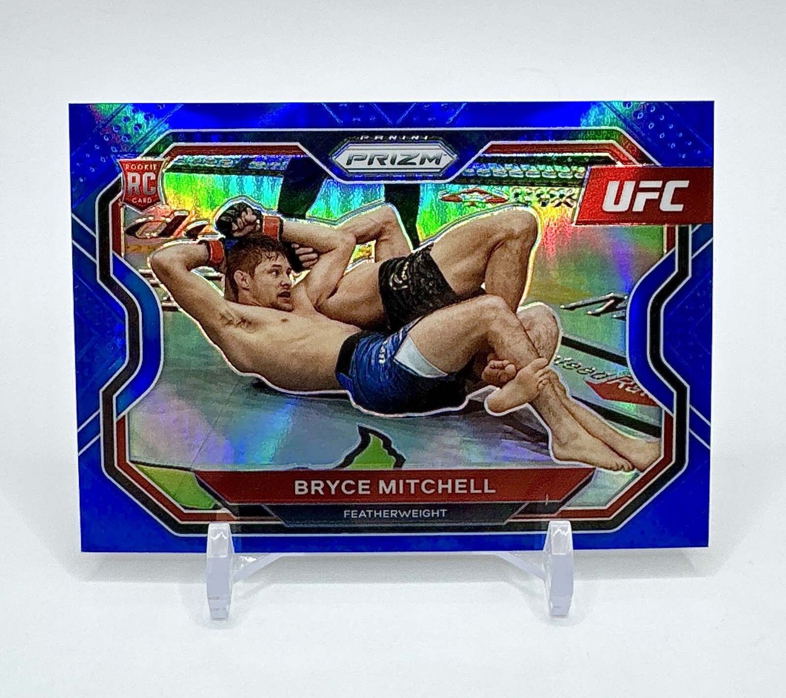 Bryce Mitchell 2021 Panini UFC Prizm Blue 068/199 Rookie Card #144 RC SSP Rare