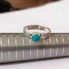 Round Turquoise Ring * 925 Sterling Silver Ring * Handmade Ring * NaturaAll Size