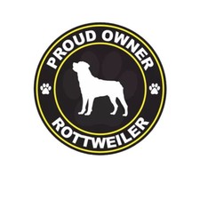 Proud Owner Rottweiler Sticker