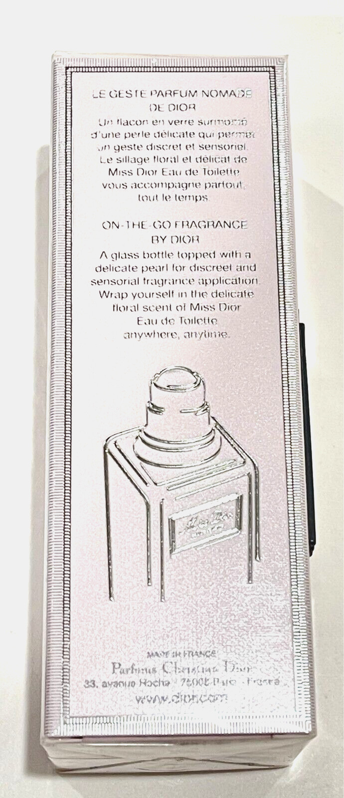 Miss Dior Eau De Toilette Perle De Parfum Roller Pearl .67 fl oz / 20 ml Sealed