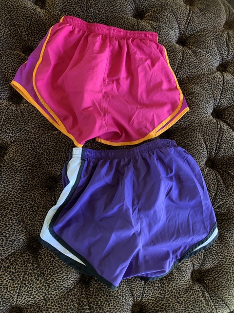 2 Piece Women's Nike Dri- Fit Running Athletic XS Purple Pink Shorts Bundle | eBay