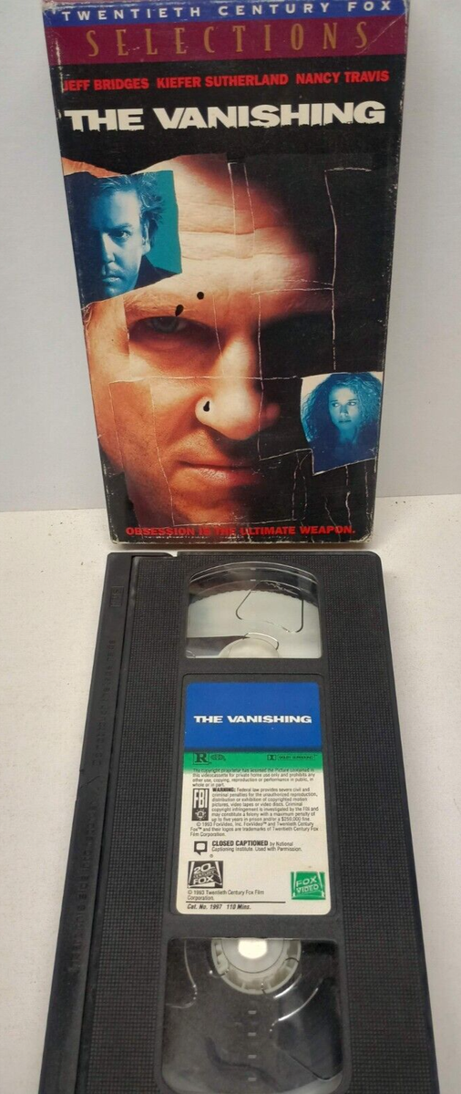 The Vanishing (Vhs, 1993) Fox Selections Keifer Sutherland Jeff