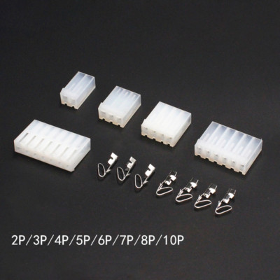 2-10 Pin Way 3.96mm PCB Connector Nylon Housing+Crimp Terminals 10sets
