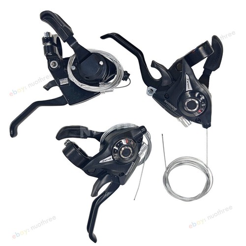 Shimano ST-EF51 3/7/8/21/24 Speed Brake & Shifter Levers Combo Set + Shift Cable - Bild 2 von 12