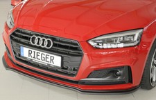 Rieger CUP Spoilerlippe für Audi A5 B9 F5 S5 S-Line Frontspoiler Spoilerschwert 