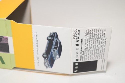 B17 1:43 VANGUARDS VA08200 TRIUMPH 2000 MKII MK2 DELFT BLUE MIB - Imagen 16 de 17