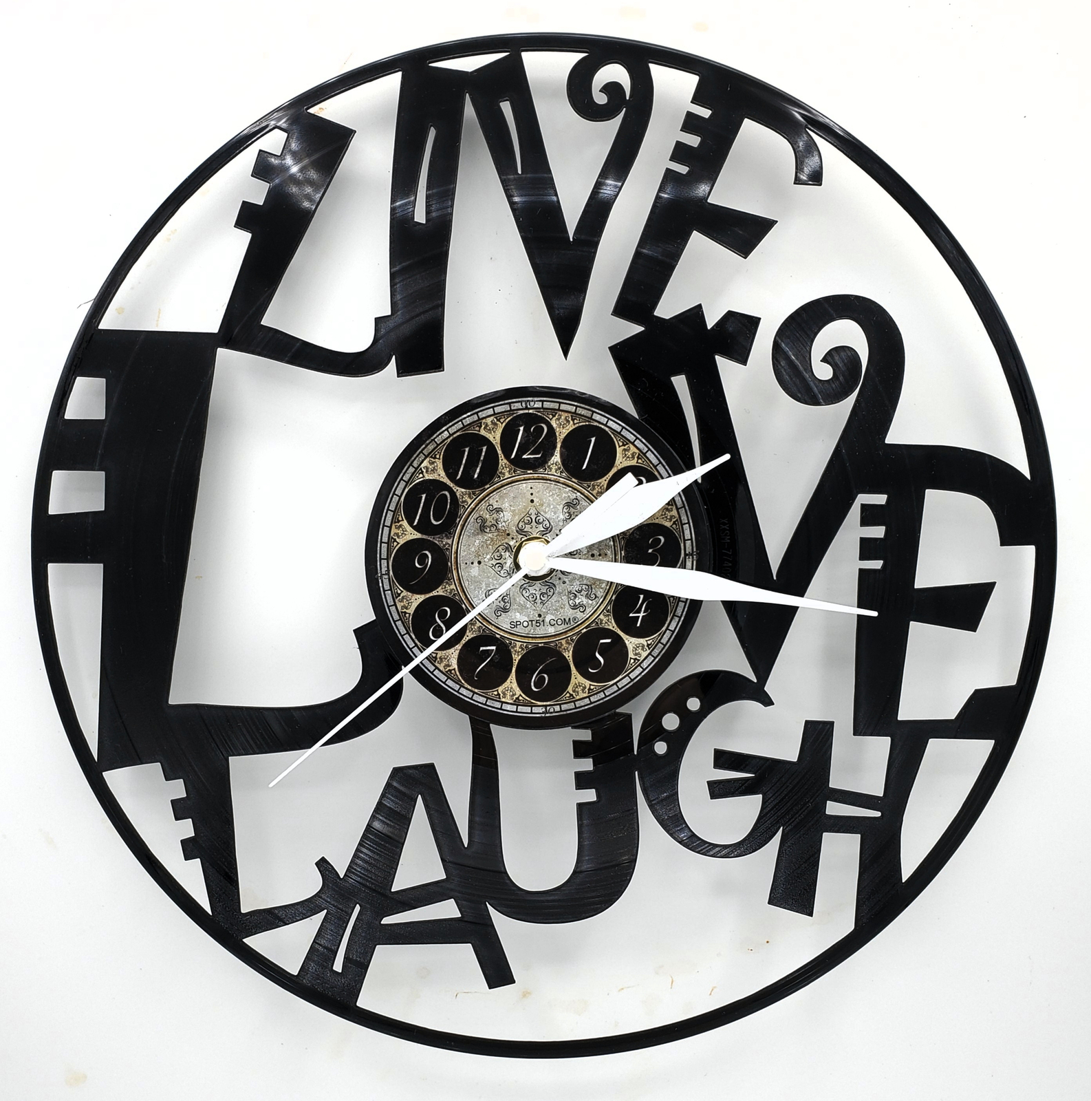 LIVE LAUGH LOVE | Vinyl Record Clock | Wall Art | Unique Gift | FREE SHIPPING