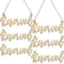 Hanging Wooden Reserved Sign Rustic Unfinished Wedding Reserved Seating Sign ...