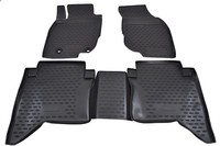 GummifußMatten Gummimatten 3D Passend FüR Toyota Hilux 2011-2015 4 Tlg