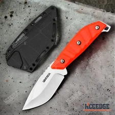 8.5" Outdoor Rescue Survival Drop Point Fixed Blade Tactical Knife w/ Belt Clip