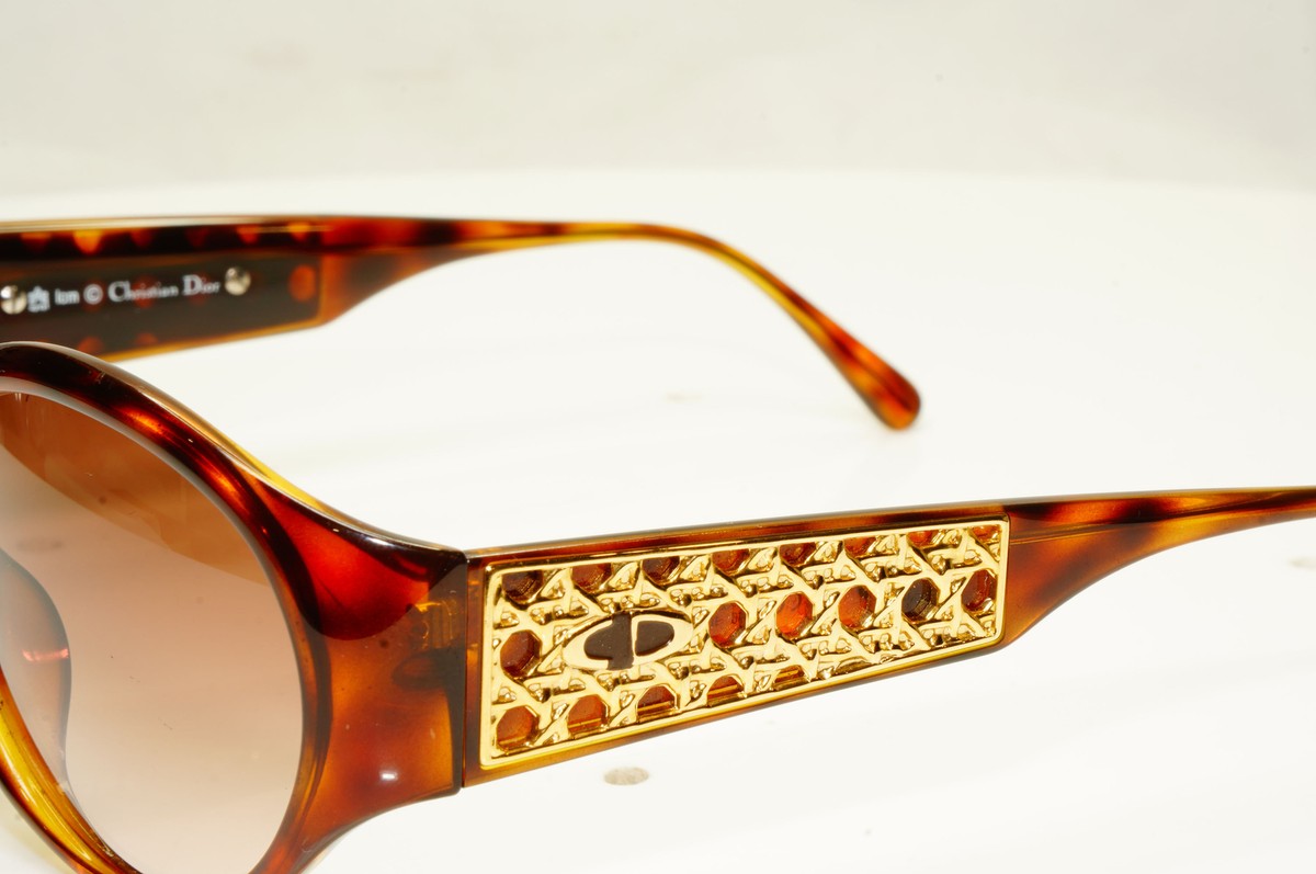 Authentic Christian Dior Womens Vintage Sunglasses Austria Gold