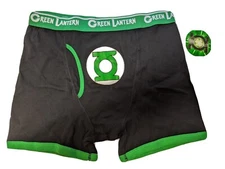 Green Lantern Symbol Men's Underwear Fashion Boxer Briefs Green  Large