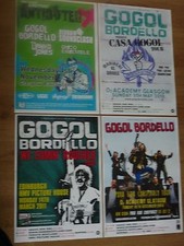 Gogol Bordello - Collection x4 Scottish tour live music band concert gig posters