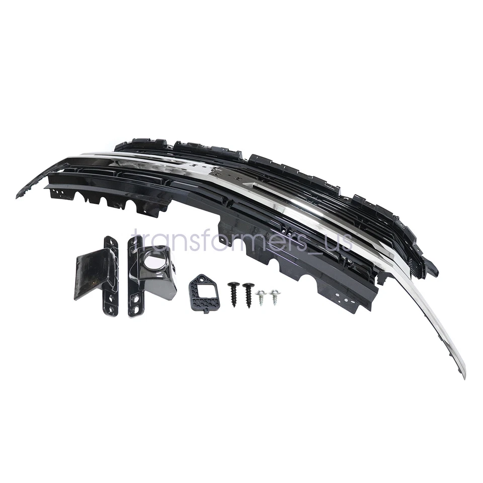 Parrilla superior delantera negra brillante estilo HC para Chevrolet Tahoe Suburban 2021-2024 Foto 4 de 4