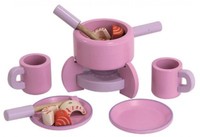 Kinder KüChenspielzeug Kochgeschirr KüChe ZubehöR Fondue Set Holz SpielküChe