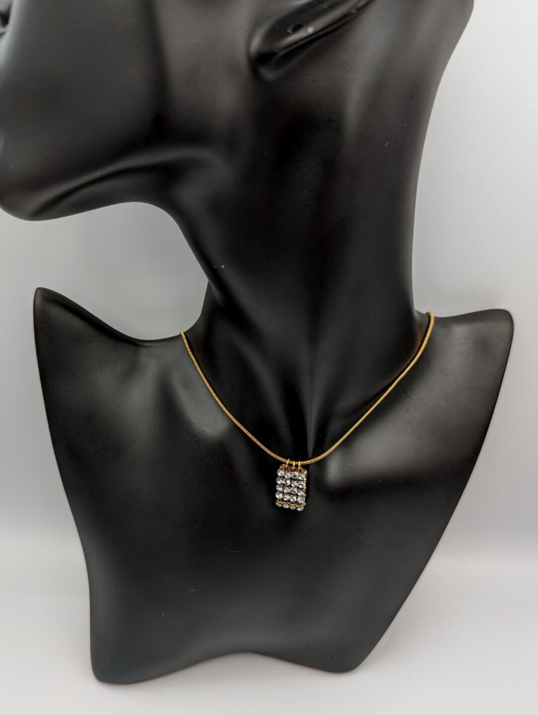 Vintage Swarovski crystals pendants signed on a g… - image 5