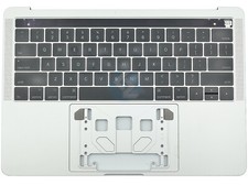 Grade A Silver Keyboard Topcase Touch Bar for MacBook Pro 13" A1706 2016 2017