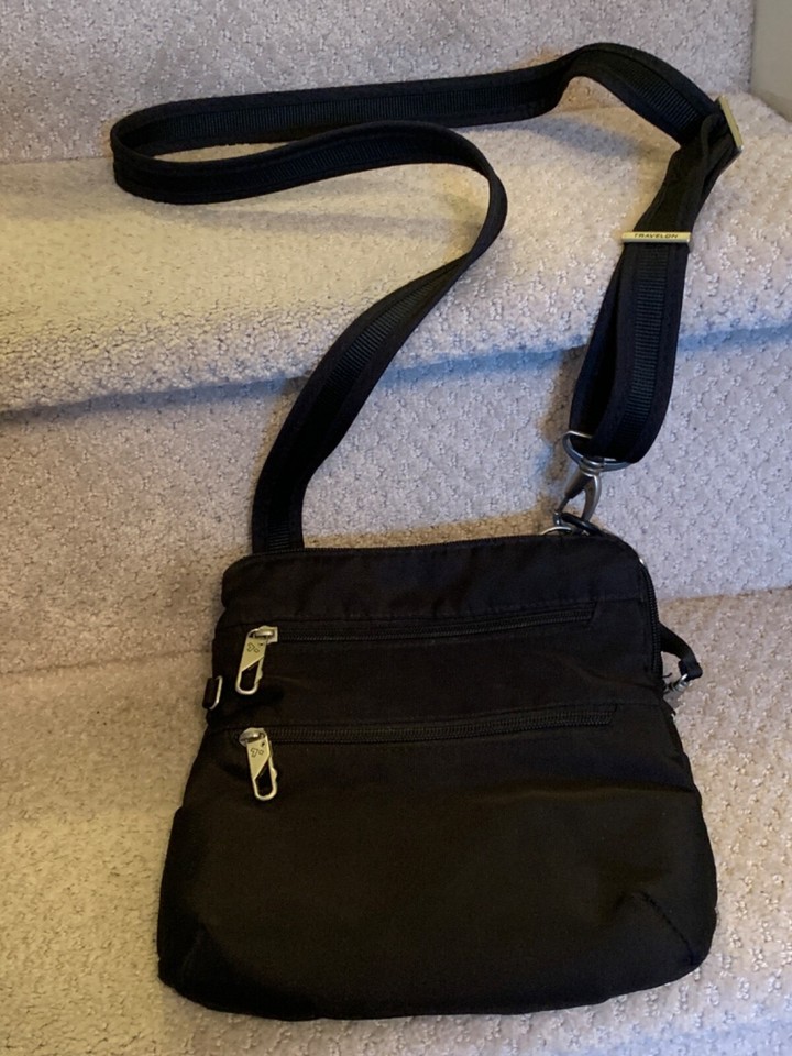 3 Women's Purses Bags, Black, Nice Condition, 1 Travelon, 1 Eddie Bauer