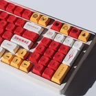 EVA02 Keycaps Asuka PBT XDA Profile for 60% 68 TKL 98 104 Mechanical Keyboards