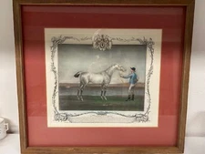 Vintage Framed THE PORTRAIT OF LAMPREY Engraving