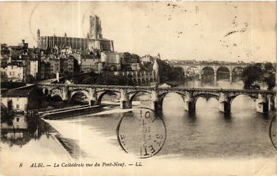 CPA AK ALBI - La Cathédrale vue du PONT-Neuf (477566)