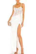NEW Katie May x REVOLVE Reina Gown in Ivory DRESS BUSTIER SIZE M MEDIUM *JJ