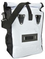 Fischer Fahrrad-GepäCkträGertasche Kurier, Weiß/Schwarz