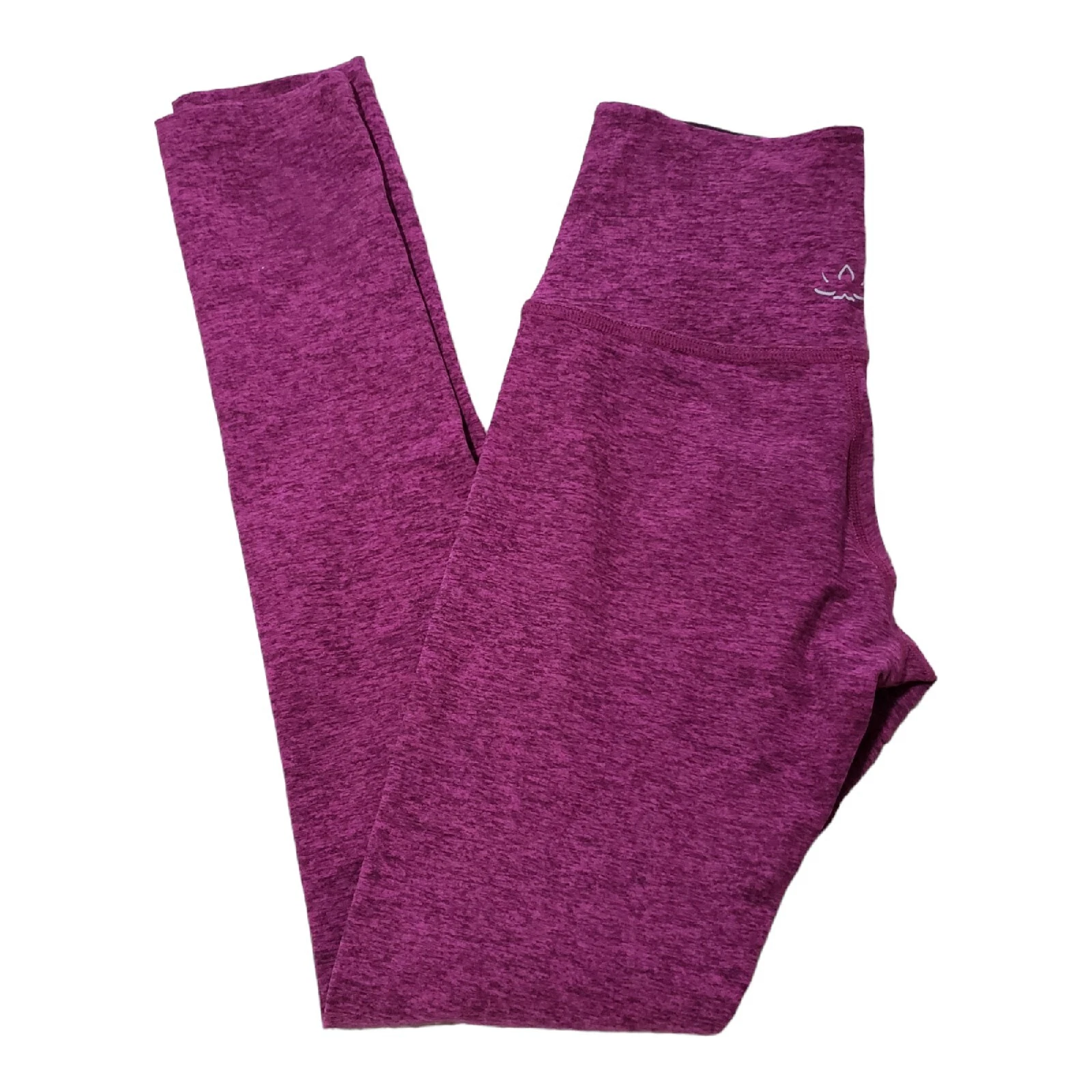 beyond-yoga full length heathered mid rise stretch leggings