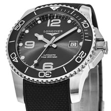 New Longines HydroConquest Automatic Black Dial Men's Watch L3.781.4.56.9 2
