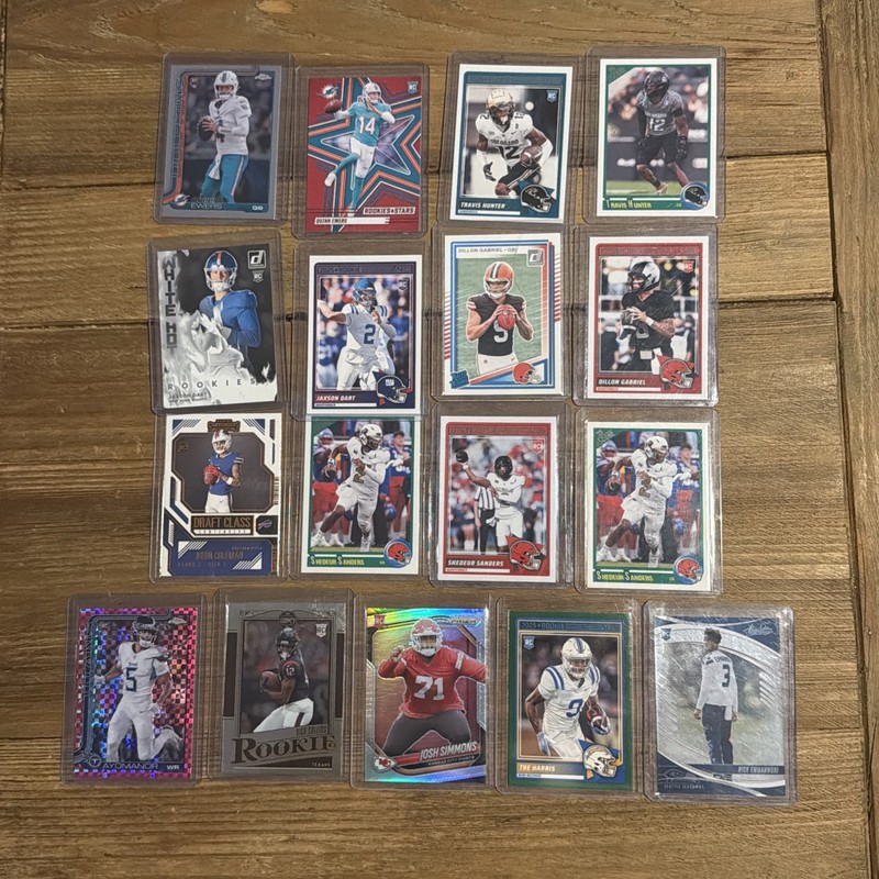 Football 17 Rookie Lot-ALL ROOKIE‼️Jaxson Dart,Travis Hunter, Shedeur Sanders, 