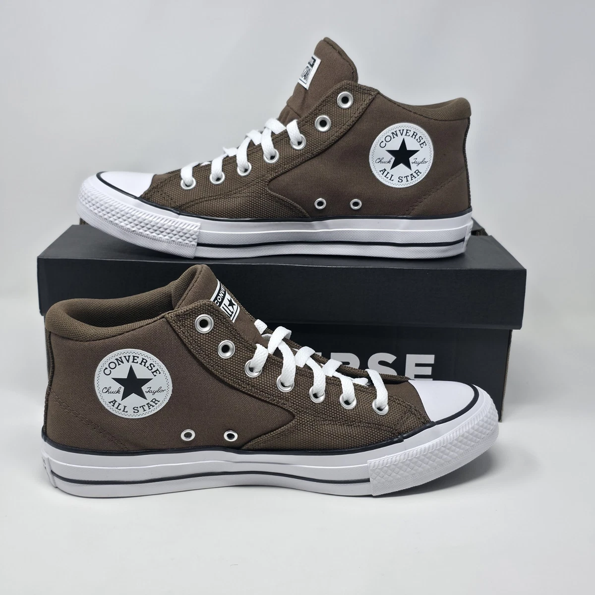 Size 10 Converse CTAS Malden Street Mid Brown/White/Black Men\'s Sneakers A13212F Converse Men main image 2