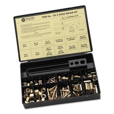 Hose Repair Kit, A-Size/B-Size Fittings, 3/16 in Hose ID, Hammer-Strike 3-Hole