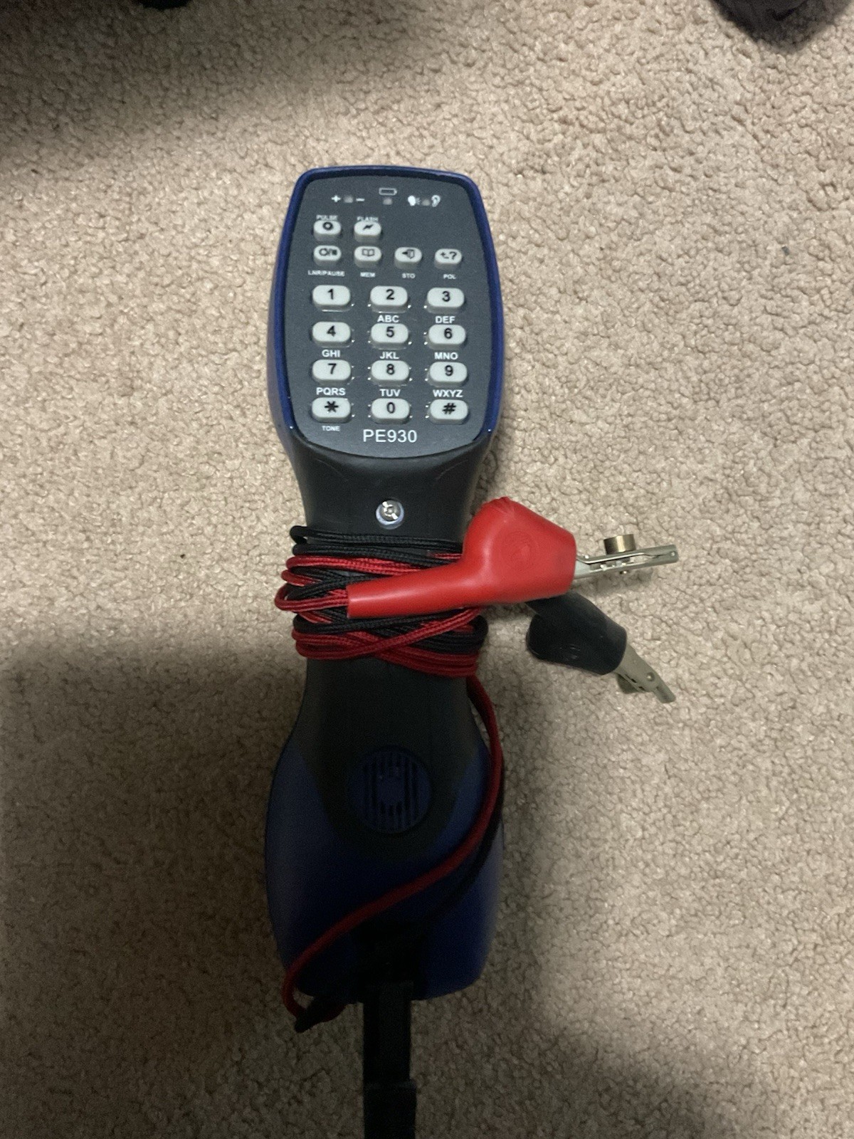 Tempo PE930 Telephone Line Test Set Handset for Linemen