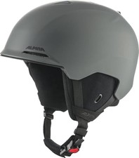 (TG. 59-63) ALPINA Brix, Casco da Sci Unisex Adulto, Grigio Mezzanotte Opaco, 59