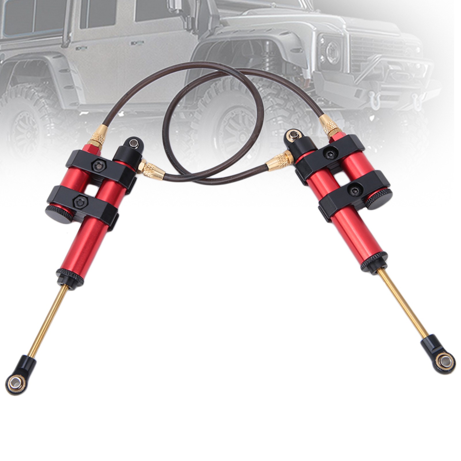 ¸(Red 100mm)2pcs Metal RC With Spring Accessory Fit For SCX10 AS