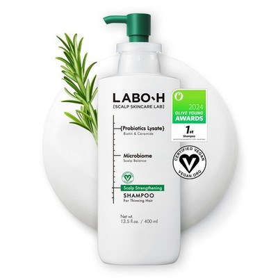 LABO.H Scalp Strengthening Shampoo for Hair Growth & Anti-Loss | Vegan Cerami...
