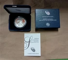 2014 W AMERICAN SILVER EAGLE PROOF DOLLAR US Mint Coin with Box and COA