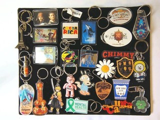 vintage keychain lot of 25 90s to present. "UNIQUE PIECES"