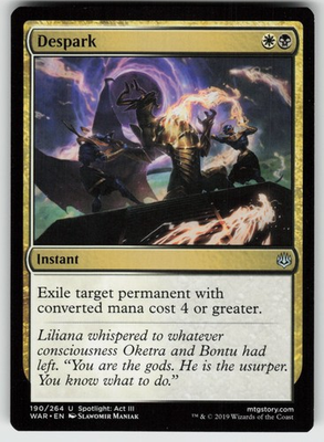 #ad Despark U War of the Spark 190 MTG $1.99