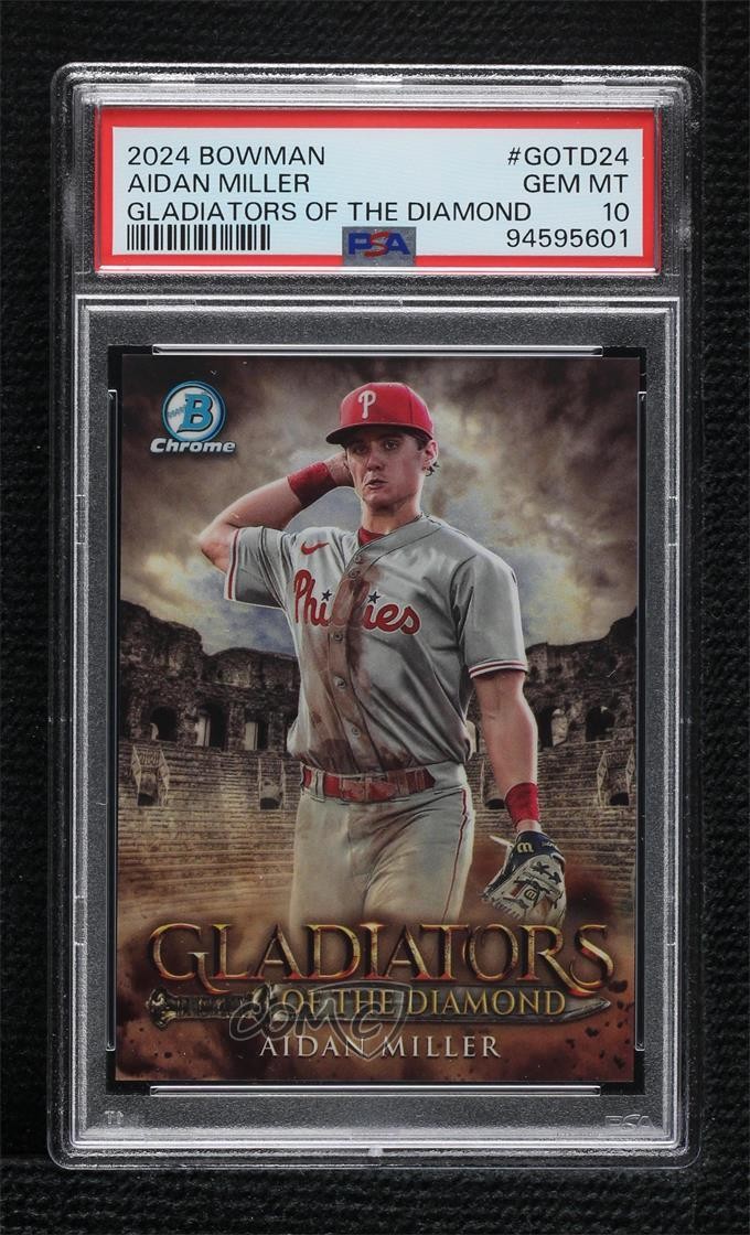 2024 Bowman Gladiators of the Diamond Aidan Miller #GOTD-24 PSA 10 GEM MT 0rm6