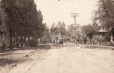 Street View Pt. Duche MI Michigan 1922 RPPC Photo Postcard COPY
