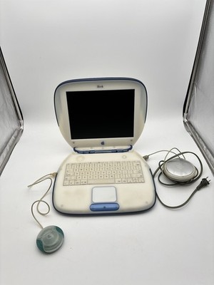 Apple ibook G3 Clamshell Blue Mac Os X Working Tested Vintage W