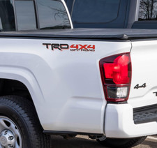 2x 3d Trd 4x4 Off Road Sport Back Pickup Bed Truck Logo Sticker Decal Decoration