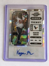 2022 Panini Contenders Optic Kenyon Green #179 Cracked Ice Prizm /22 (AU, RC)