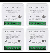 WiFi Smart Switch Light Switch Alexa Google Home APP Remote Bkiyougo 4 Pack New!