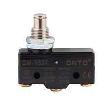 1Pcs AC 380V 15A SPDT Momentary High Push Plunger Micro Switch