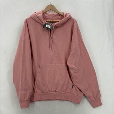 Sullen Art Collective Outline Fleece Hoodie Womens 2X Pink Skull Pullover NWT