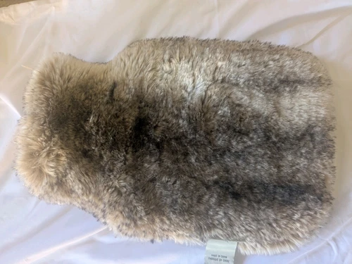 Pottery Barn Hot Water Bottle Bag Faux Fur Warm Cover/British Standard Bottle