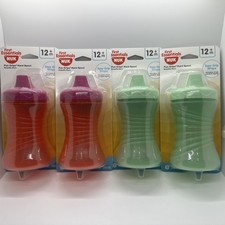4 Pack NUK First Essentials Fun Grips Hard Spout Sippy Cups 10oz 12m BPA Free